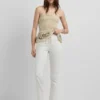 Pantalones elásticos de corte acampanado