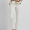 Pantalones elásticos de corte acampanado