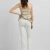 Pantalones elásticos de corte acampanado