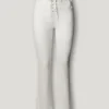 Pantalones elásticos de corte acampanado