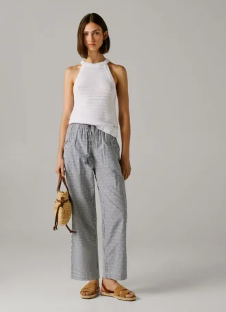 Pantalones rectos a rayas