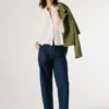 Pantalones rectos con cinturón Pantalones rectos con cinturón