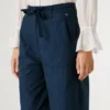 Pantalones rectos con cinturón Pantalones rectos con cinturón