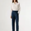 Pantalones rectos con cinturón Pantalones rectos con cinturón