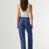 Pantalones rectos con estampado de cachemira Pantalones rectos con estampado de cachemira