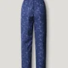 Pantalones rectos con estampado de cachemira Pantalones rectos con estampado de cachemira