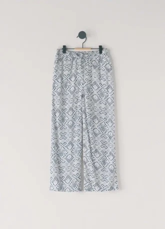 Pantalones rectos con estampado floral