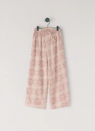 Pantalones rectos con estampado floral