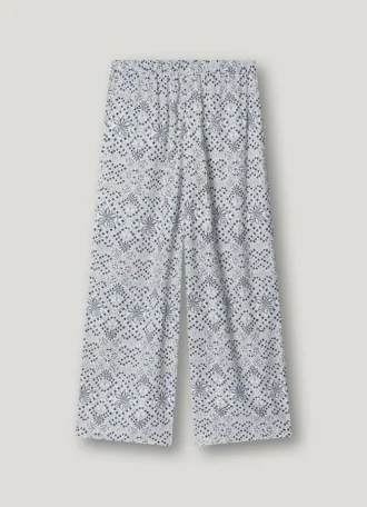 Pantalones rectos con estampado floral