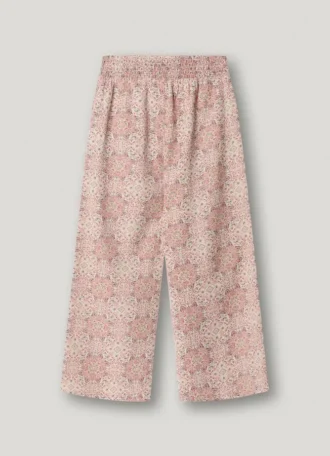 Pantalones rectos con estampado floral