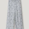 Pantalones rectos con estampado floral