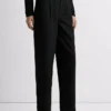 Pantalones rectos de jacquard Pantalones rectos de jacquard