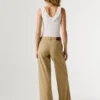 Pantalones rectos de talle medio