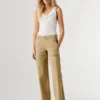 Pantalones rectos de talle medio