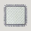 Pañuelo de sarga con borlas Pañuelo de sarga con borlas