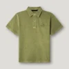 Polo de corte regular teñido en prenda Polo de corte regular teñido en prenda