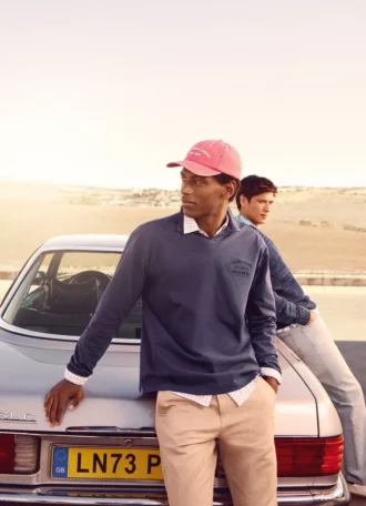 Polo de manga larga con logotipo bordado