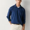Polo de manga larga con logotipo bordado Polo de manga larga con logotipo bordado
