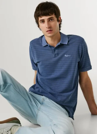 Polo de piqué a rayas