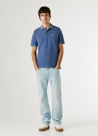 Polo de piqué a rayas