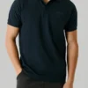 Polo de piqué con estampado en la espalda