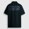 Polo de piqué con estampado en la espalda