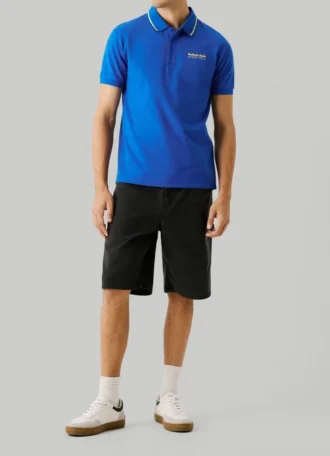 Polo de piqué con logotipo estampado