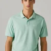 Polo de piqué teñido en prenda Polo de piqué teñido en prenda