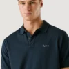 Polo de piqué teñido en prenda Polo de piqué teñido en prenda