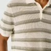 Polo de punto a rayas