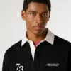 Polo de rugby con logotipo estampado