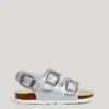 Sandalias con detalles de purpurina