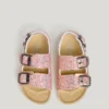 Sandalias con detalles de purpurina