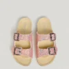 Sandalias con detalles de purpurina