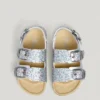 Sandalias con detalles de purpurina