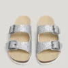 Sandalias con detalles de purpurina