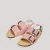 Sandalias con detalles de purpurina