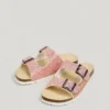 Sandalias con detalles de purpurina