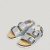 Sandalias con detalles de purpurina