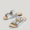 Sandalias con detalles de purpurina
