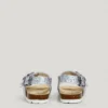 Sandalias con detalles de purpurina
