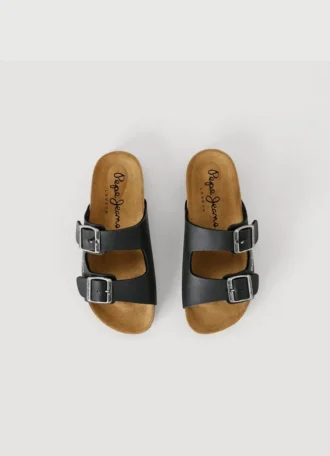 Sandalias con doble hebilla