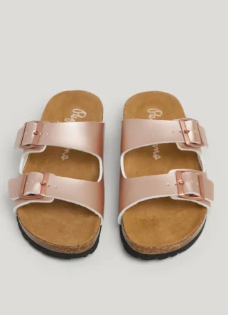 Sandalias con doble hebilla