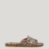 Sandalias con estampado animal