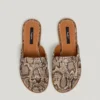 Sandalias con estampado animal
