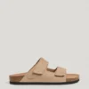 Sandalias de ante con doble cierre de velcro