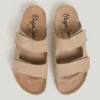 Sandalias de ante con doble cierre de velcro