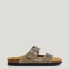 Sandalias de ante con doble hebilla