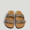 Sandalias de ante con doble hebilla