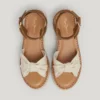 Sandalias de cuña con tiras cruzadas Sandalias de cuña con tiras cruzadas